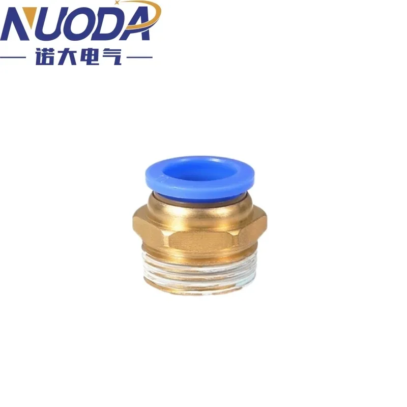 10 Uds conector de aire neumático montaje PC 4mm 6mm 8mm 10mm 12mm rosca 1/4 "1/8" 3/8 1/2 M5 accesorios de manguera conectores rápidos de tubería - imagen 4