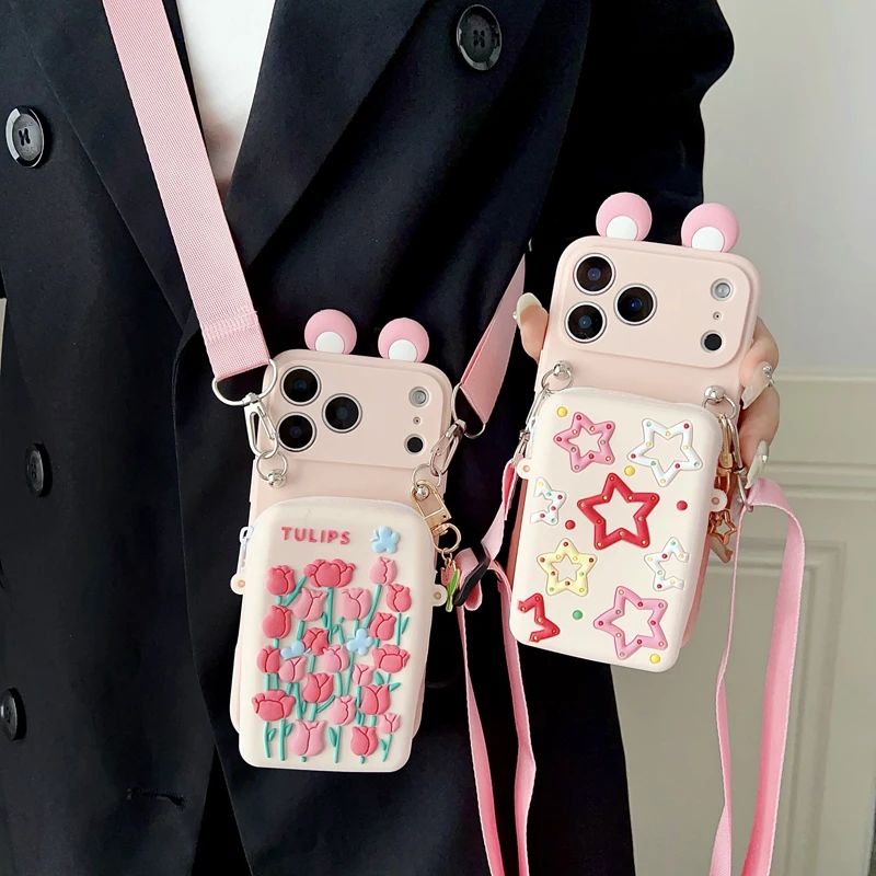 Para Samsung Galaxy A12 A11 A71 A51 A52 A22 A02s A32 A13 A53 A03s A04s A20s A33 A73 A23 Funda tipo billetera Tulip Star con accesorios - imagen 3