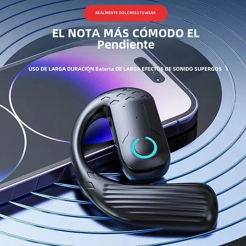 Auriculares inalámbricos Bluetooth con micrófono, auriculares de conducción ósea, manos libres, con cancelación de ruido, para conducir - imagen 2
