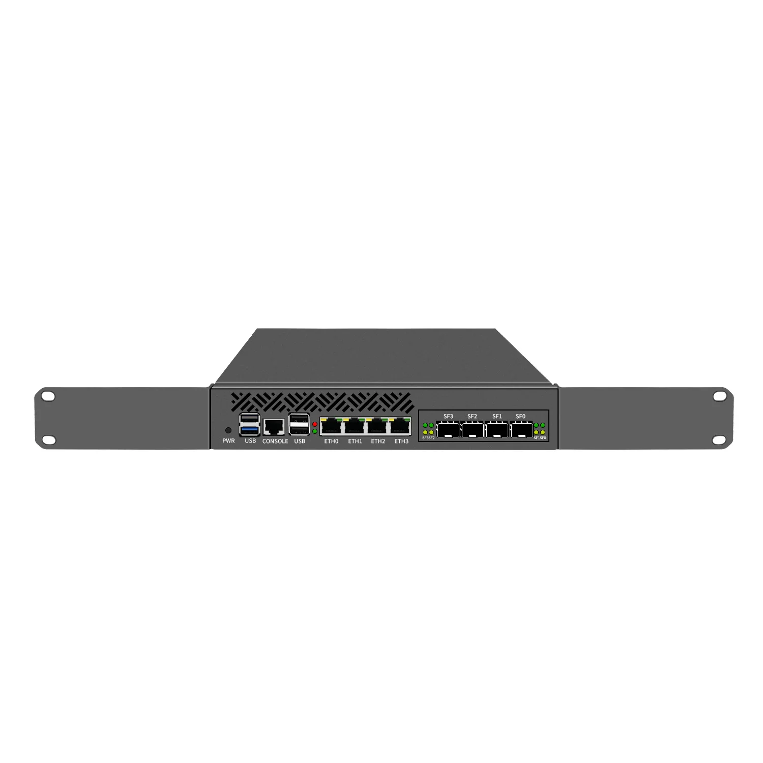 Aittact Firewall Hardware Gateway servidor de seguridad Mini 1U 9,5 pulgadas montado en bastidor N100 N305 RJ45 1G/10G SFP + 4G/WIFI/BL GPIO TPM - imagen 3