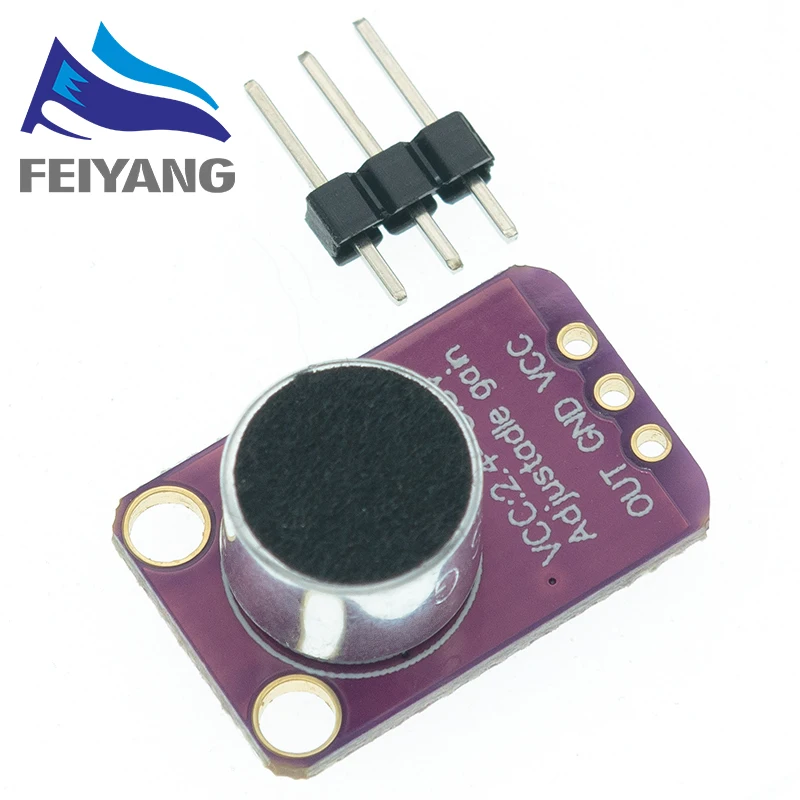 Placa amplificadora AGC de micrófono MAX9814, módulo sensor de sonido, Control de ganancia automático, ataque para Arduino MAX4466, placa PCB, Kit Diy - imagen 5