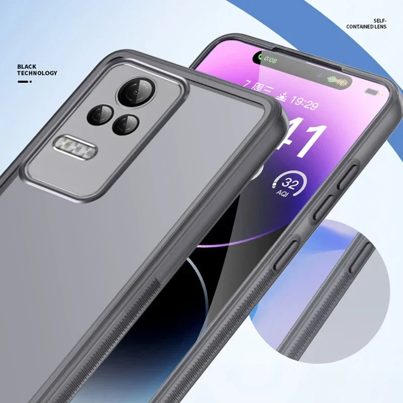 Funda de teléfono con película de lente para Xiaomi Redmi K50 Pro Ultra Gaming K50i 5G 360 protección de cámara cubierta suave RedmiK50 K50Pro K50Ultra bolsa - imagen 4