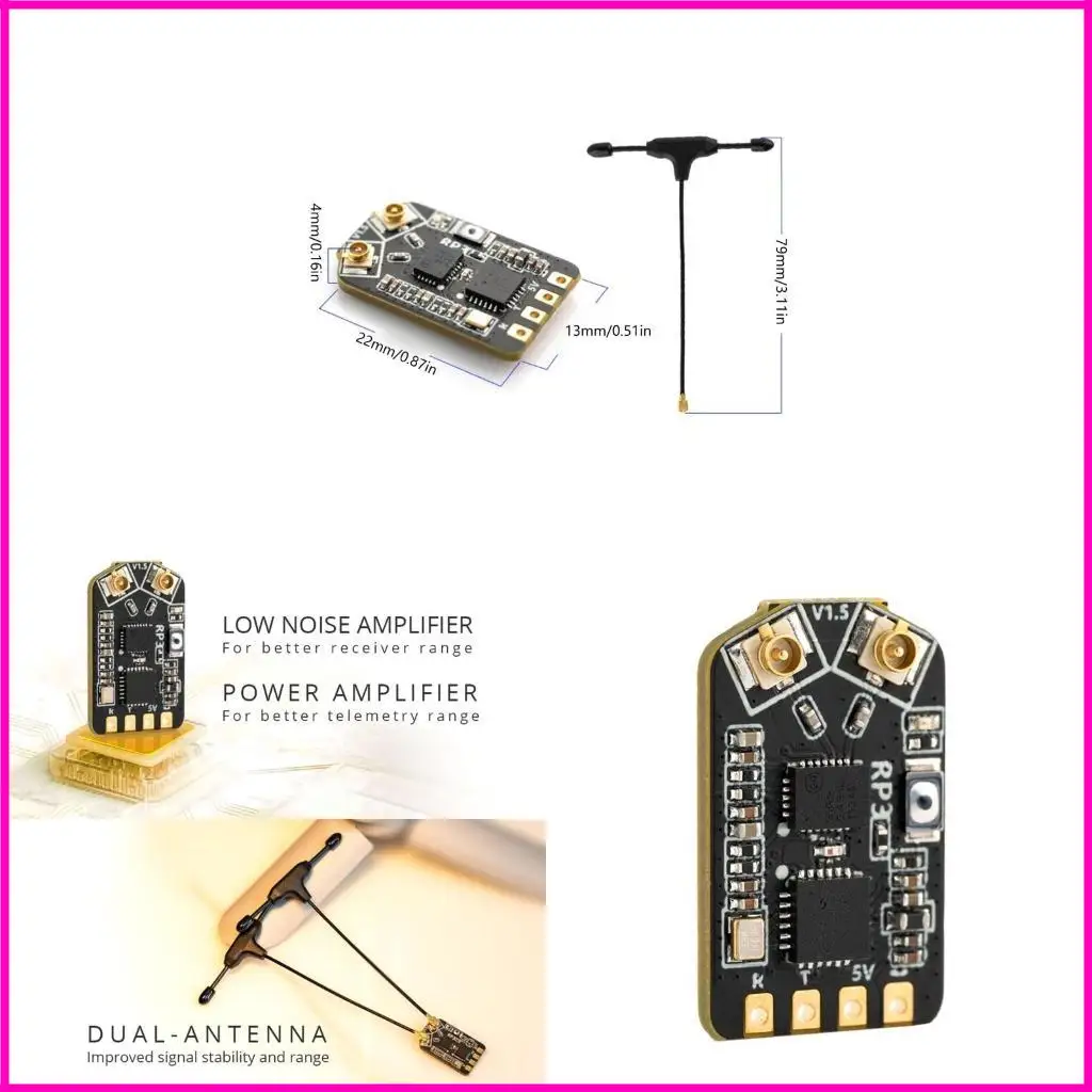 Receptor antena doble receptor fácil usar para usuarios para largas distancias