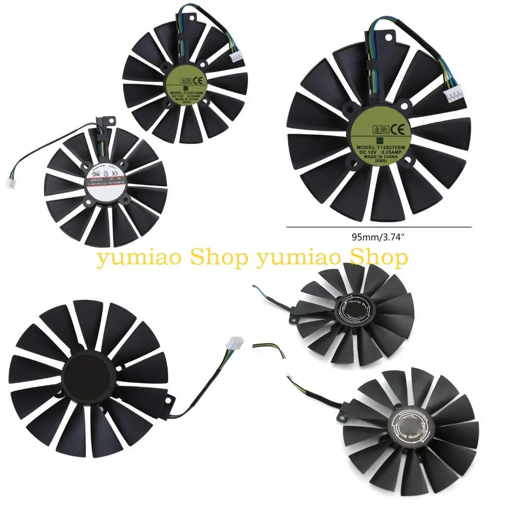 587B 0.25AMP RX470 RX570 Ventilador para RX470 RX570 Radiador GPU juegos