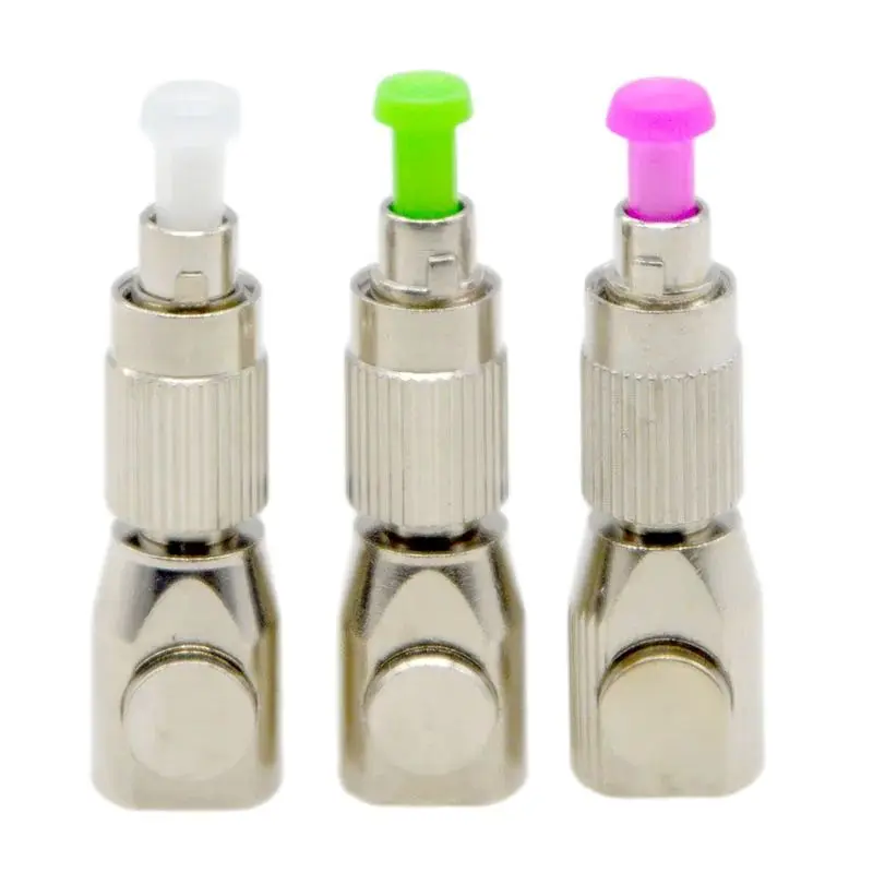 Nuevo conector adaptador de fibra óptica, acoplador de prueba OTDR FC, brida de fibra desnuda redonda plateada, conexión temporal, equipo de repuesto óptico