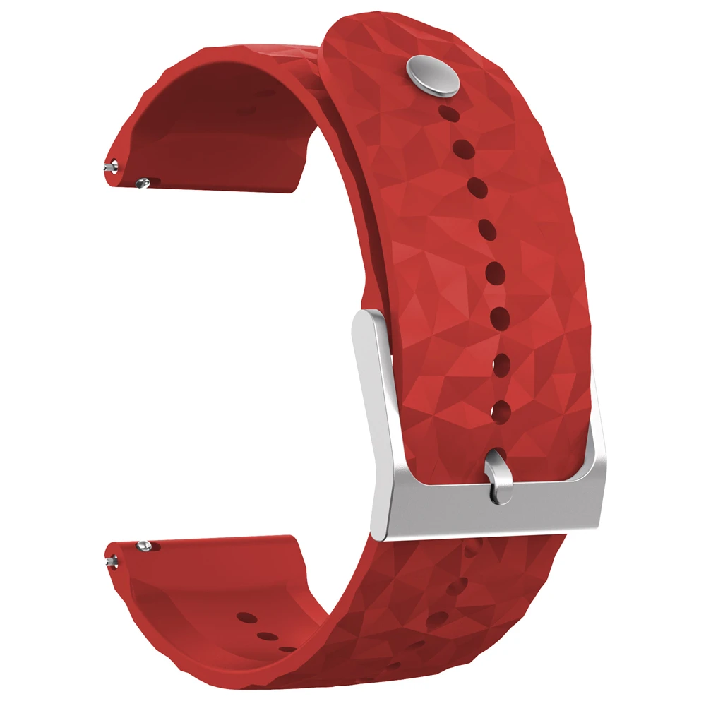Correa de silicona deportiva para reloj Suunto, pulsera vertical de repuesto de silicona para Suunto9 peak pro/Suunto5 peak, 24MM - imagen 5