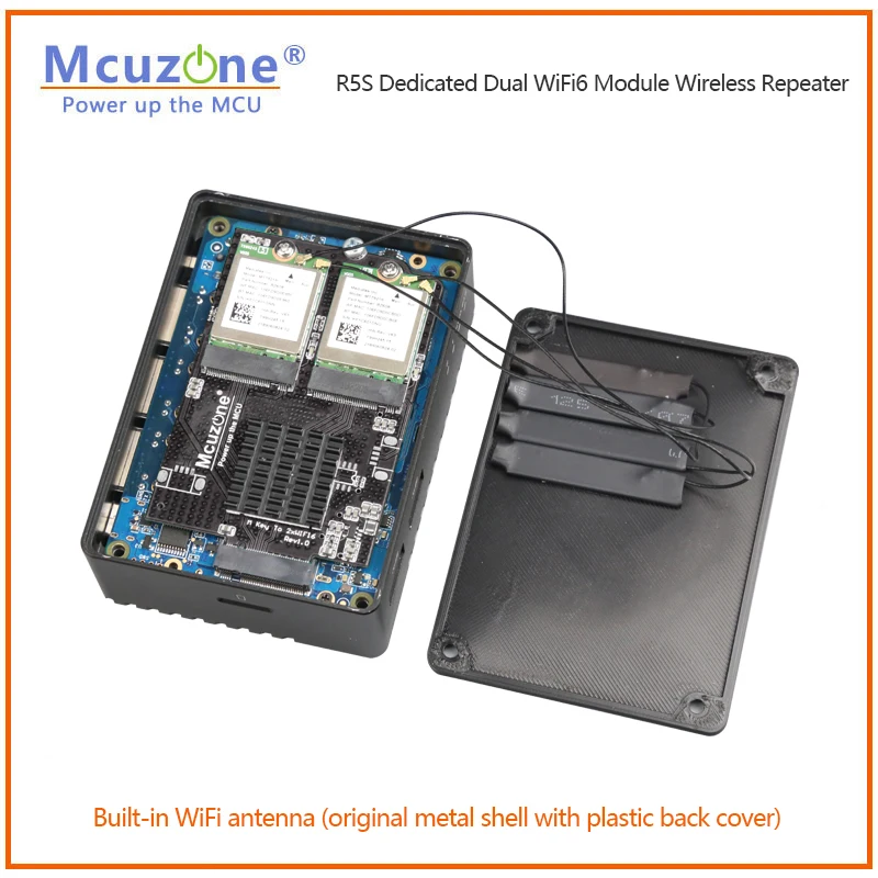 Repetidor inalámbrico WiFi6 para NanoPi R5S,R6C, NVME dedicado a módulo Dual WiFi6, MT7922 AX200 RTL8822CE, openwrt , Ubuntu - imagen 4