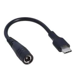 Cable USB Tipo C a Conector DC 5,5x2,1 mm – Adaptador de Alimentación