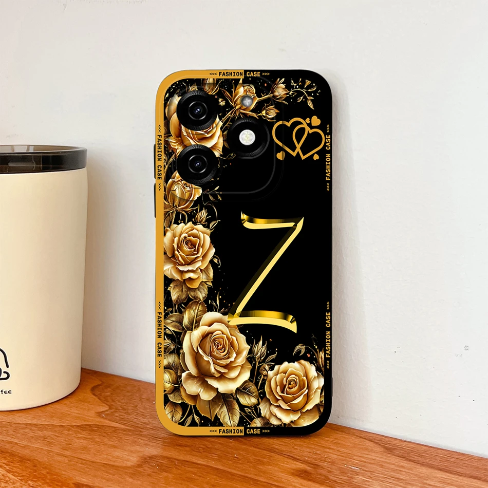Para Infinix Smart 8 Pro Plus 8 HD funda de teléfono flores nombre letras funda protectora de alta calidad para Infinix Smart8 carcasa suave - imagen 5