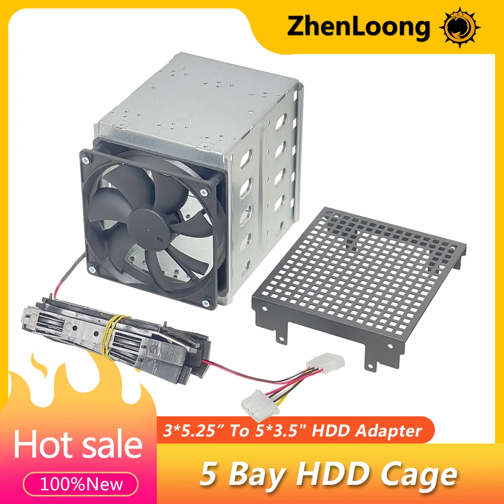 2025 nuevo estante de jaula para disco duro SGCC HDD de gran capacidad bandeja de disco duro SATA Caddy para carcasa de estante adaptador HDD de 5,25 a 3,5 - imagen 2