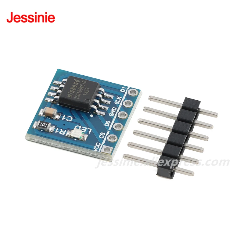 1-5 uds ni módulo de almacenamiento FLASH W25Q80 W25Q16 W25Q32 32Mbit W25Q64 64Mbit W25Q128 128Mbit 8MByte interfaz SPI código BV FV STM32 - imagen 2