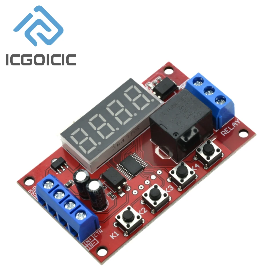 Módulo de relé de retardo de tiempo de 32 modos 10A 5V/12V/24V con memoria y protección inversa para motor de bomba - imagen 5