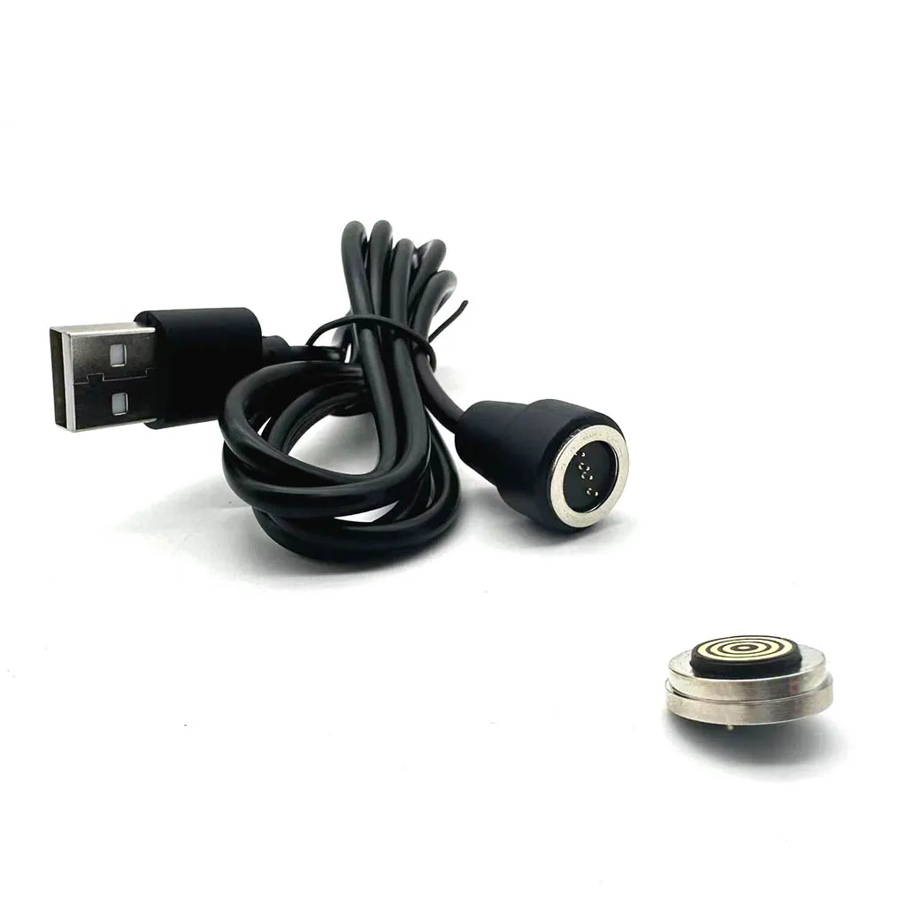 1 juego de cable USB de 4 pines, gran corriente, resistente al agua, con resorte, macho y hembra 360 °   Cargador de conector Pogo Pin magnético CC de succión ciega - imagen 3