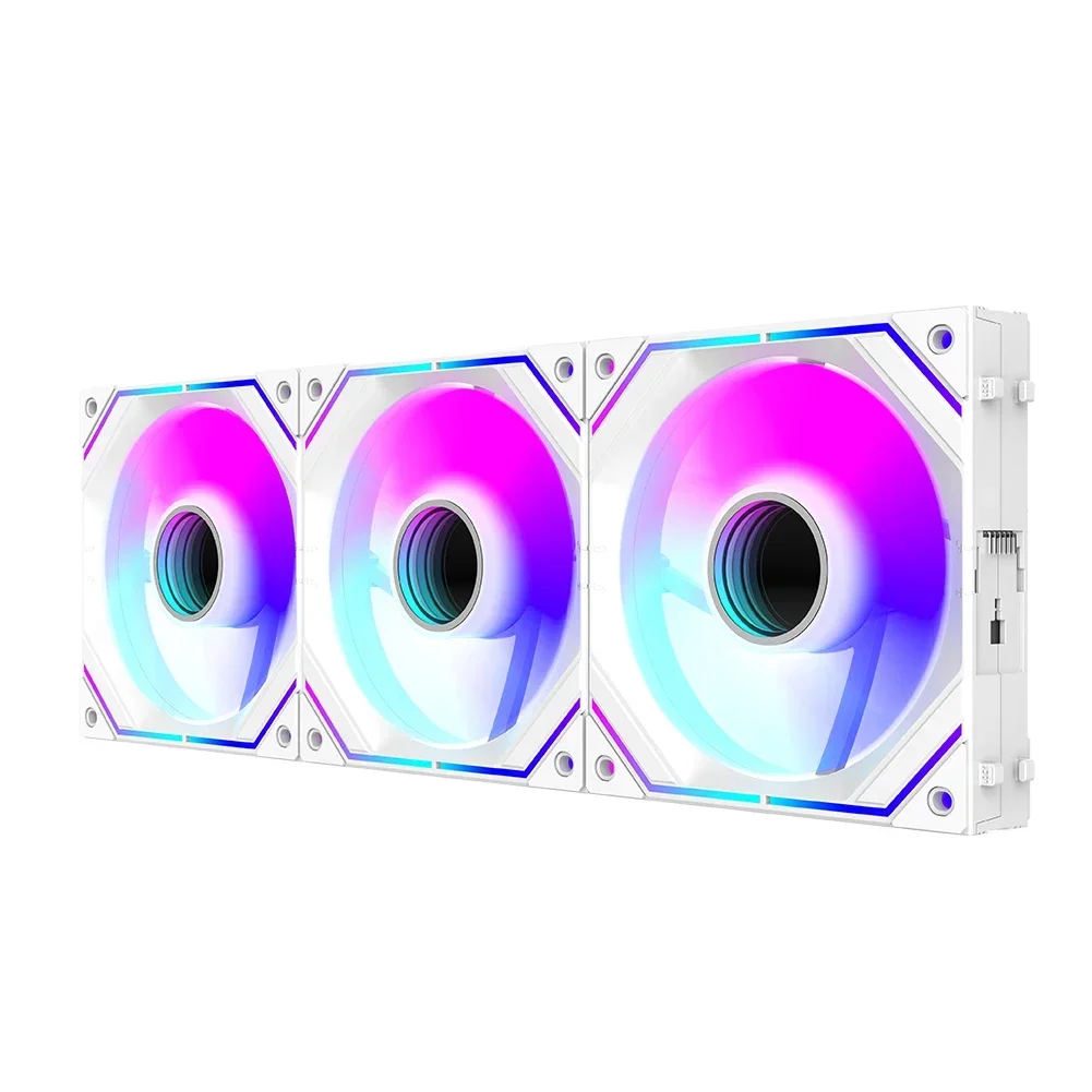 Wovibo 120mm Uni Ventilador inalámbrico PWM 4PIN Ventilador RGB PC caja de ordenador enfriador 12cm 5V ARGB Ventilateur Aura Sync - imagen 5