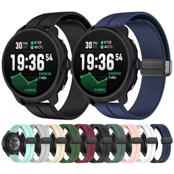 Correa deportiva de silicona suave para SUUNTO Race 2, correa de reloj para SUUNTO VERTICAL/RACE Run/Ocean/5 9 Peak Pro/3, pulsera con hebilla magnética