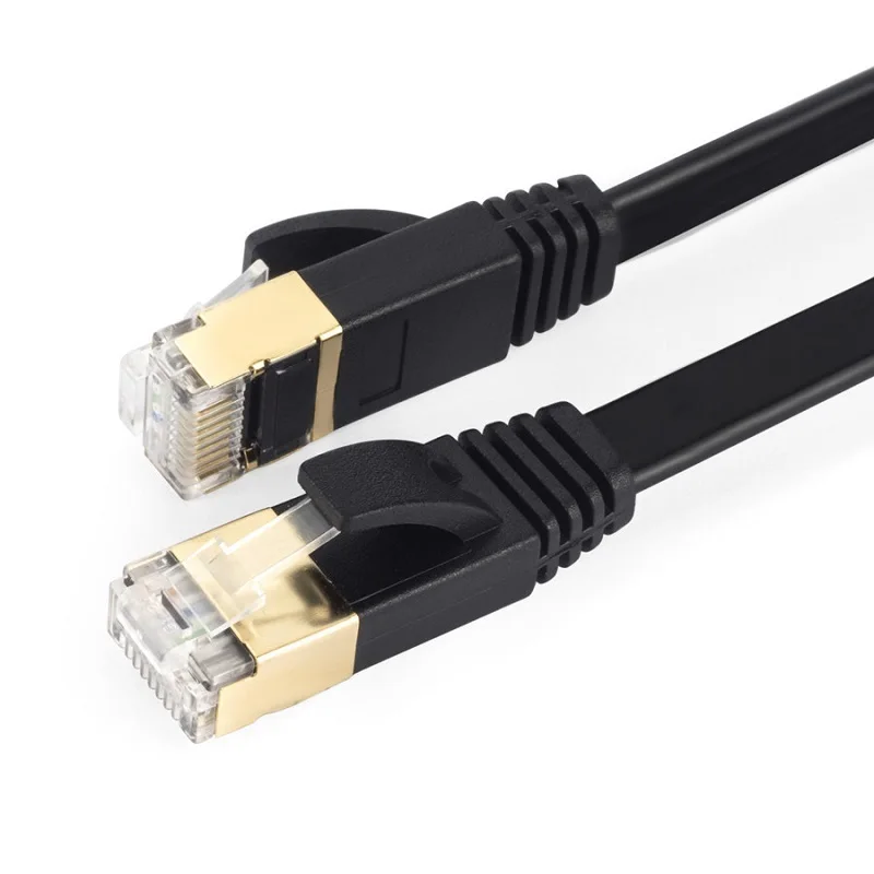 Cable Ethernet Cat8 de 30m, Cable de red plano CAT 8 de 2000Mhz, 40Gbps, Cable de conexión Lan de red CAT8 RJ45 para enrutador de módem PS 5/4 - imagen 3