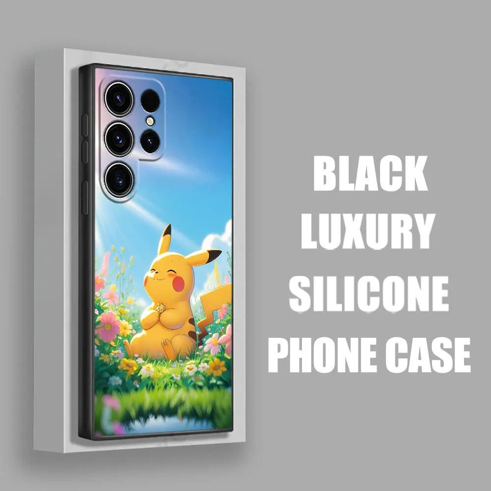 Funda suave de Pikachus Eevee Sunlight Pokemons Anime S25 para Samsung Galaxy S24 S23 S20 S21 FE S22 S25 Ultra 5G S10 Plus - imagen 4