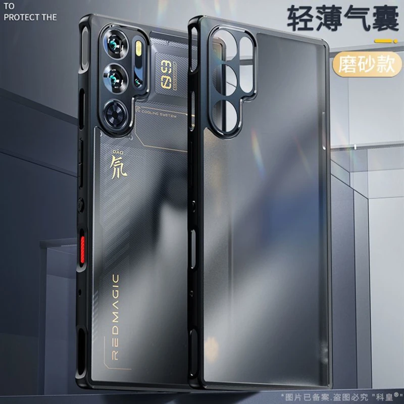 Funda para Nubia Red Magic 10 Pro armadura de lujo Funda transparente esmerilada acrílica para RedMagic 10 Pro Plus Funda de parachoques a prueba de golpes