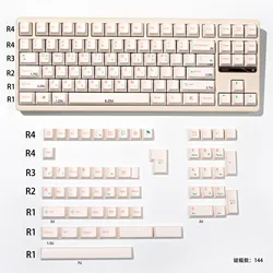 Teclas Coreanas PBT Perfil Cereza para Teclado Mecánico ISO