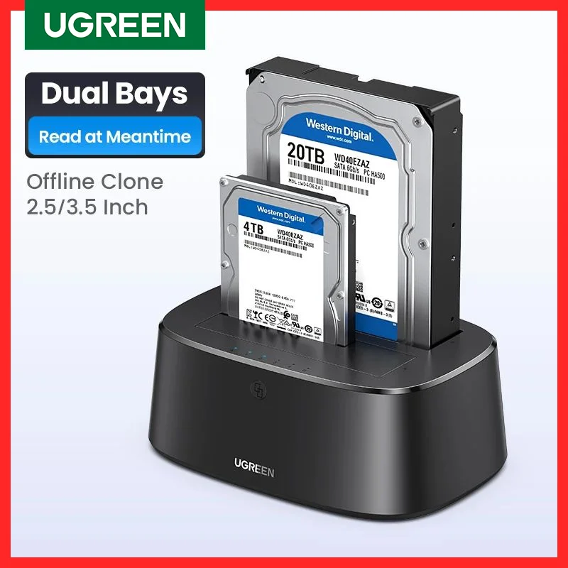 UGREEN Base SATA USB 3.0 para Discos Duros 2.5/3.5 y SSD