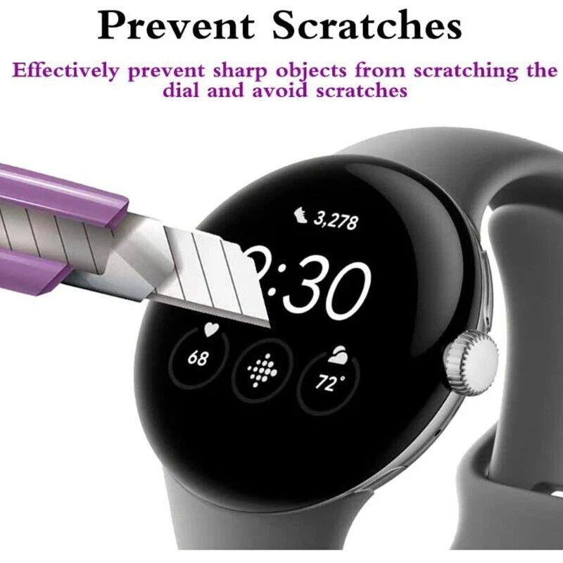 Película transparente suave de TPU para Google Pixel Watch, película protectora de pantalla para reloj inteligente, cubierta completa (no de vidrio) - imagen 5