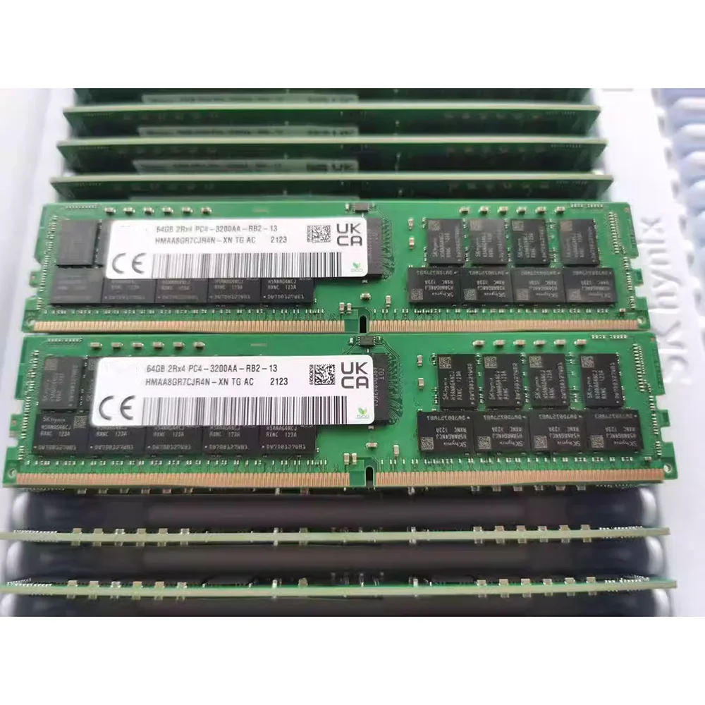 1 Uds RAM 64GB 64G HMAA8GR7CJR4N-XN DDR4 3200 ECC REG PC4-3200AA memoria de servidor RDIMM - imagen 2