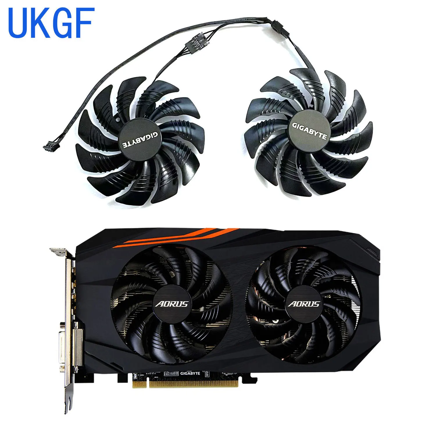 PLD09210S12H T 129215 Ventilador de radiador SU 88mm GPU adecuado para REDEON AORUS RX 480 470 580 570 GIGABYTE RX570 RX580 AORUS