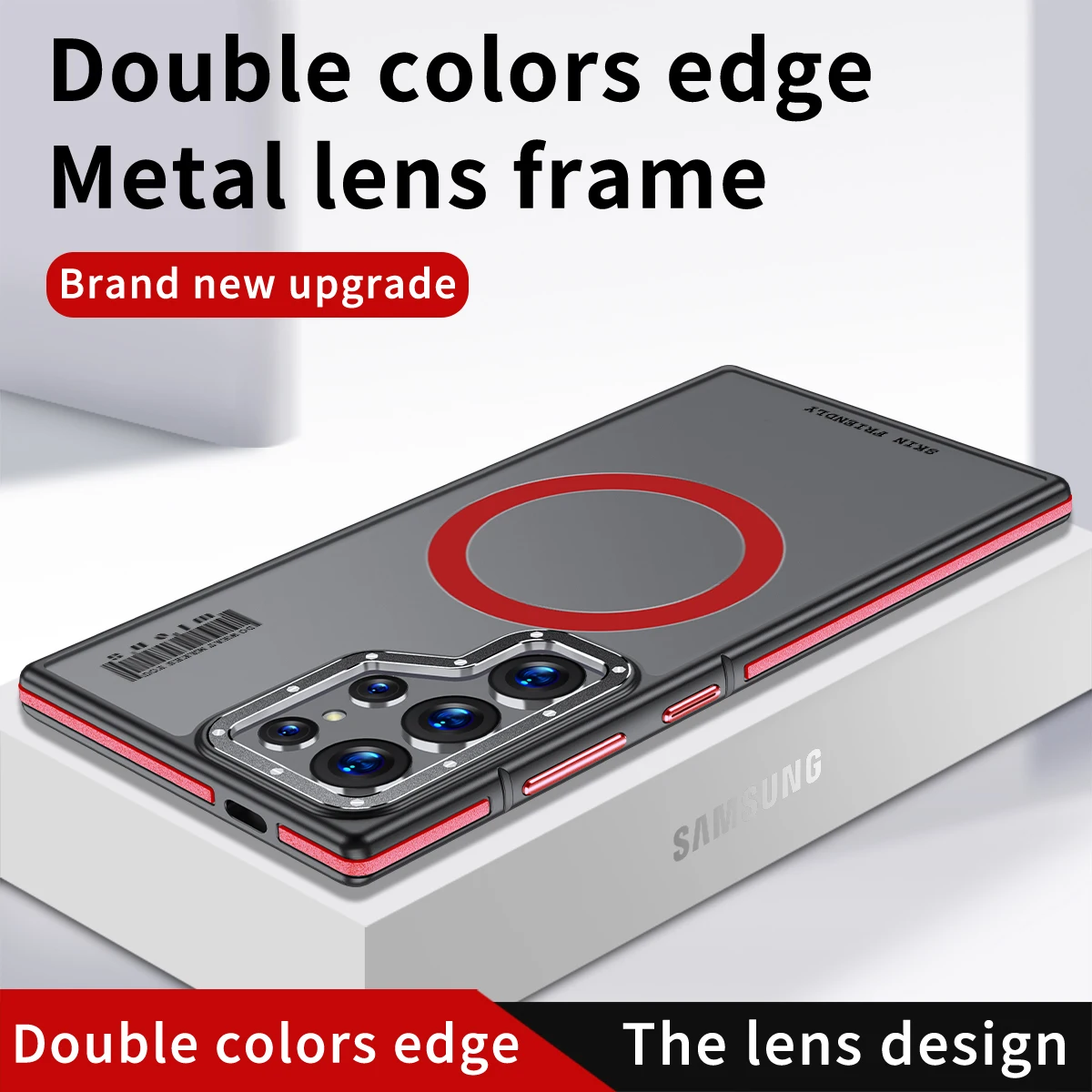 Funda de empalme Original oficial para Samsung Galaxy S24, Armadura de sensación de piel, a prueba de golpes, Ultra Magsafe, cubierta trasera de teléfono híbrido