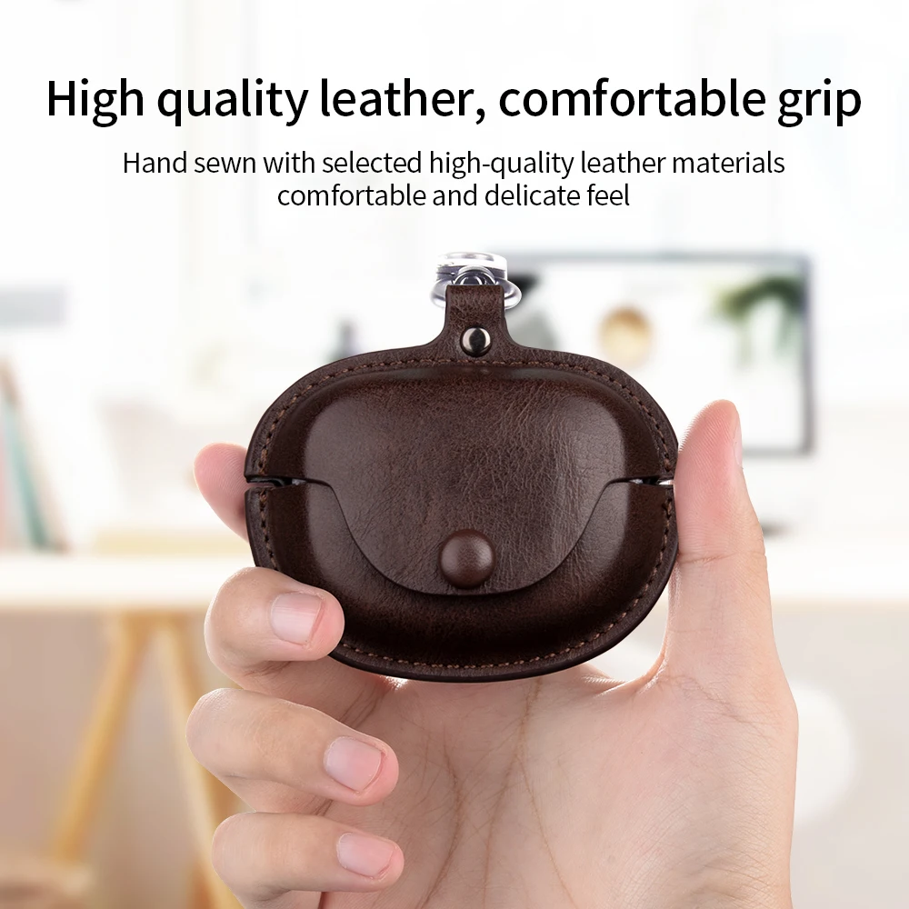 Funda protectora de cuero PU para auriculares Bose, funda Ultra abierta para auriculares inalámbricos, a prueba de golpes, con llavero - imagen 5