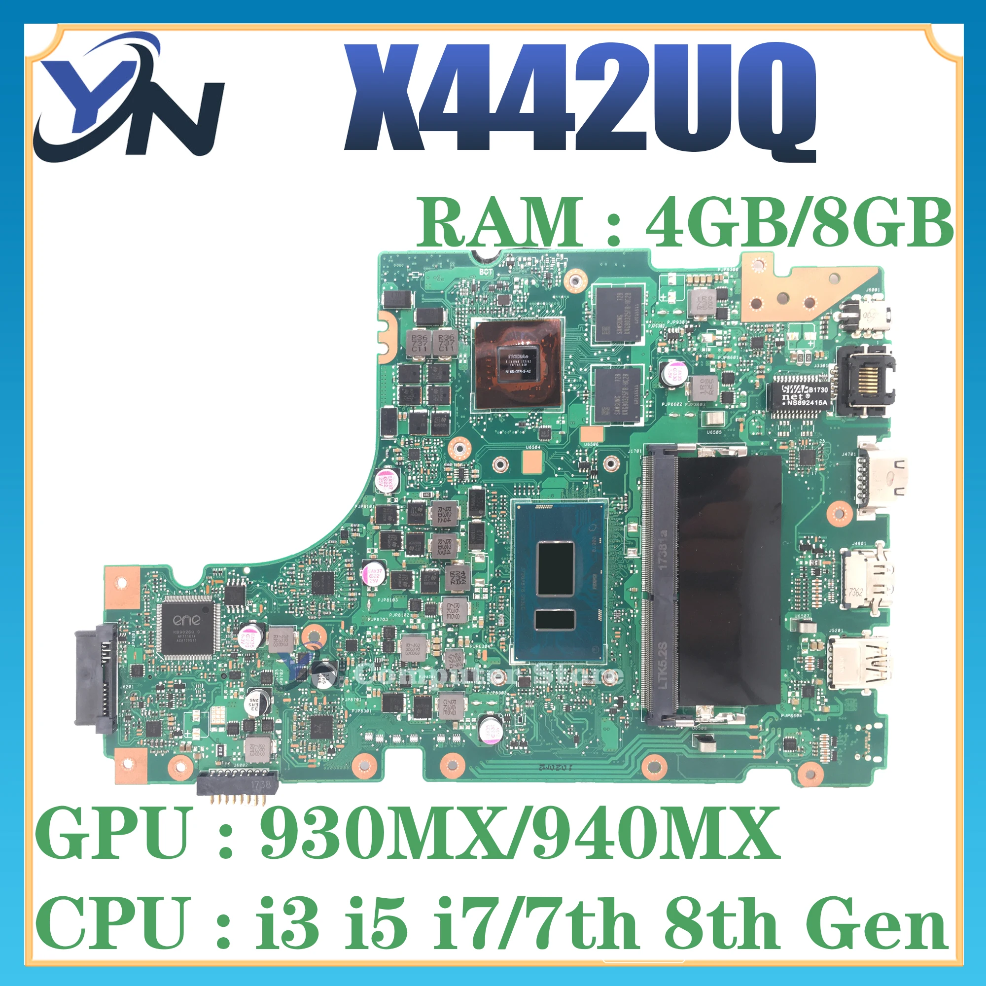 Placa base X442UN X442U X442UQ X442UNR X442UA X442UAR X442UF X442UR X442UQR X442URR F442U A442U A480U R419U placa base para ordenador portátil - imagen 2