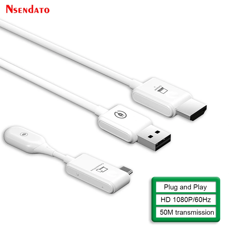 5G 30M CS5 CS7 extensor inalámbrico HDMI tipo C transmisor de vídeo inalámbrico receptor HDMI TV Stick para PS4 PC teléfono a Monitor de TV - imagen 2