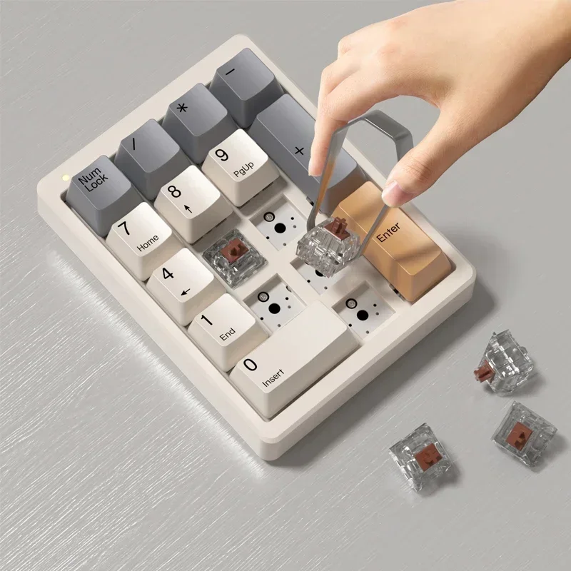 Magicforce MF17 Mini teclado numérico luz blanca intercambio en caliente teclado ergonómico con cable 17 teclas Oficina PC Gamer Accesorios - imagen 2