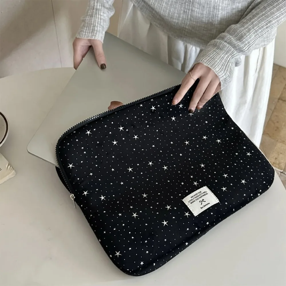 Funda para ordenador portátil 11 12,9 13,3 14 15,6 pulgadas funda para portátil Macbook Air Pro 16 hombres mujeres bolsa de viaje portátil fundas Little Star - imagen 2
