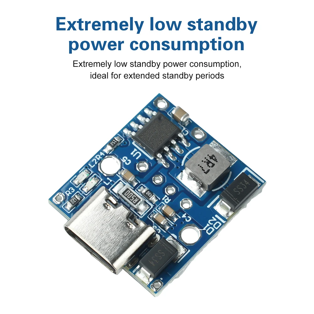 Módulo de fuente de alimentación de batería de litio, célula seca AA/AAA, 3,7 V a 6V, carga, descarga, microcontrolador, conversión, interfaz tipo C