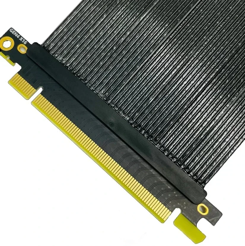 PCIE 4.0 X16 ángulo recto 270 grados para adaptador de cable de extensión de tarjeta gráfica 3090 Compatible con chasis PHANTEKS-217e NZXTh1 - imagen 3