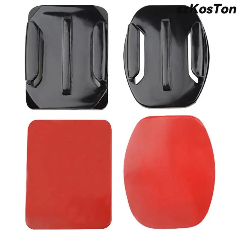 Soportes adhesivos para casco, montaje curvo plano Compatible con GoPro 11, 10, 9, 8, Insta360, X3, DJI OSMO Action 3 y 4, accesorios - imagen 2