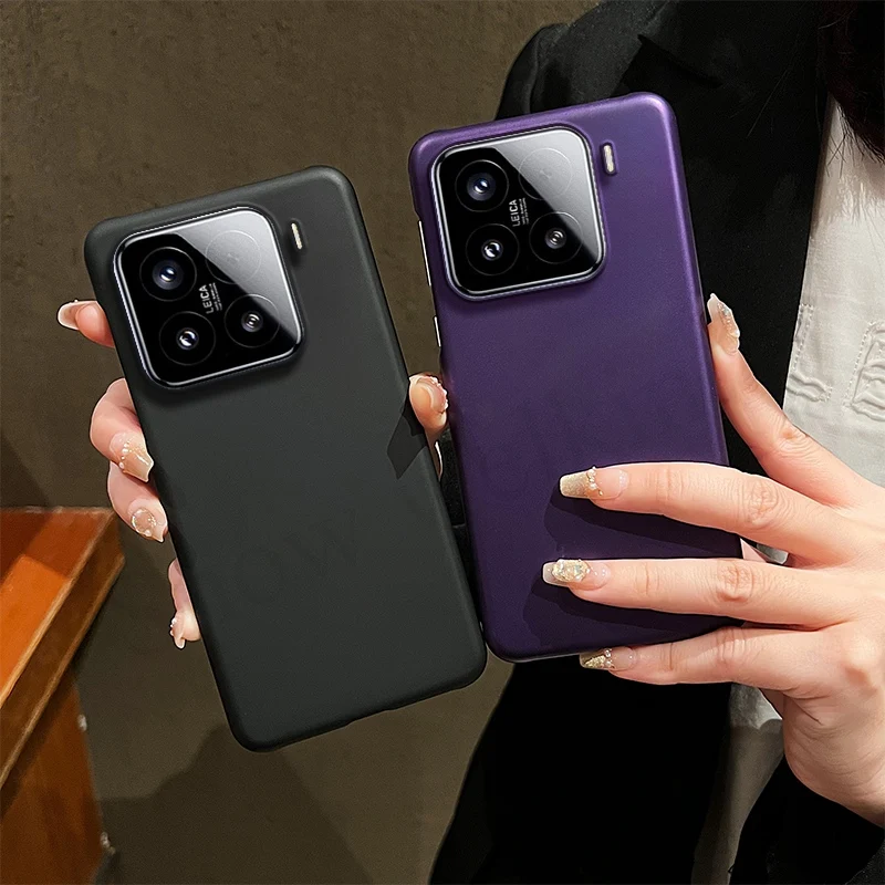 Funda de plástico duro mate de goma de lujo para Xiaomi 15 14 13 13T 12 12T Ultra Pro, funda trasera para teléfono con PC antihuellas - imagen 3
