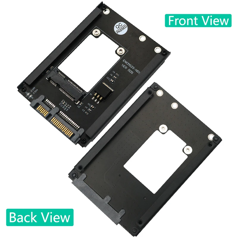 Tarjeta adaptadora mSATA SSD a 2,5 "SATA 3,0 III, placa elevadora con soporte de marco, compatible con tamaño completo mSATA SSD 6Gps para computadora de escritorio - imagen 2