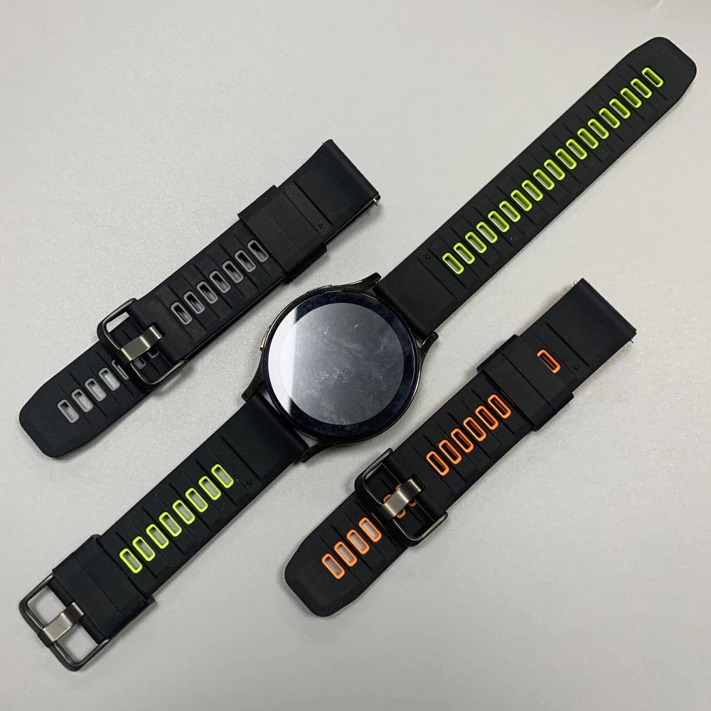 Correa de silicona de 22mm para Samsung Galaxy Watch3, pulsera deportiva clásica de 45mm/Gear S3 para Garmin Venu 4, correa inteligente suave de 45mm - imagen 4