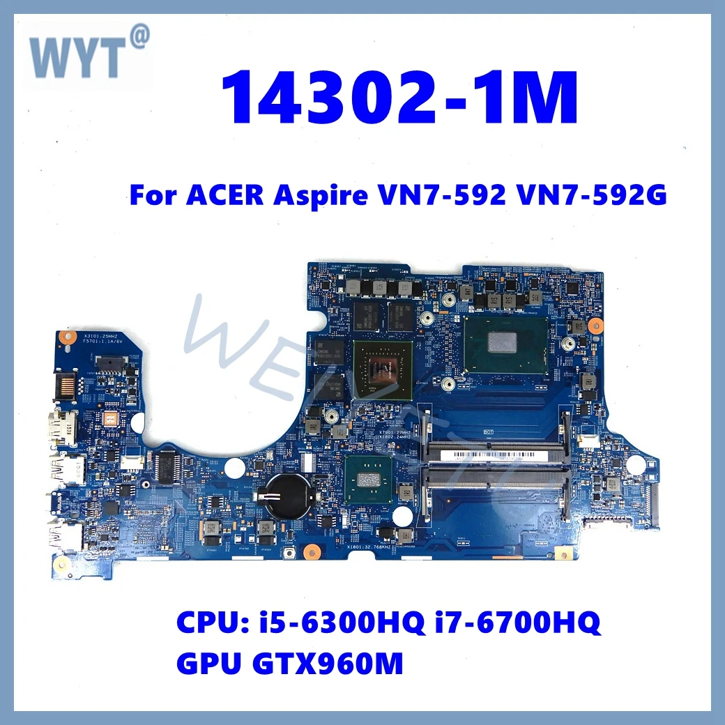 Placa base para portátil ACER Aspire VN7-592G VN7-592 de 14302-1M con CPU i5 i7-6th Gen GTX960M GPU - imagen 2