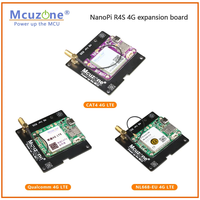 Placa de expansión NanoPi R4S 4G LTE, NL668-EU, CAT4, 4G, openwrt, linux, ubuntu,ZTE CAT 4G-EU - imagen 3