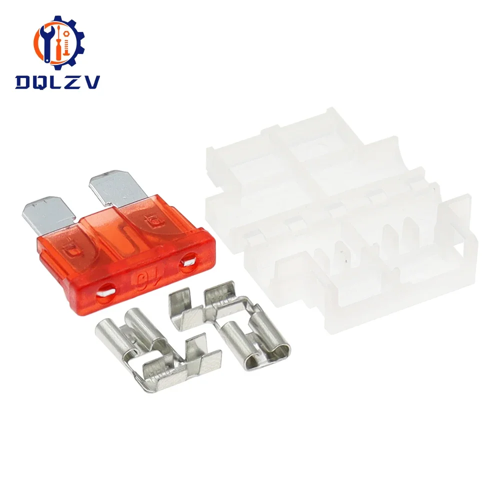 Portafusibles medio para coche, barco, camión, ATC ATO, fusible de cuchilla 1A 2A 3A 4A 5A 7.5A 10A 15A 20A 25A 30A 35A 40A - imagen 5