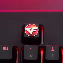 Keycaps Keystone Artisan CF CrossFire – Teclas Aluminio para Teclado Mecánico