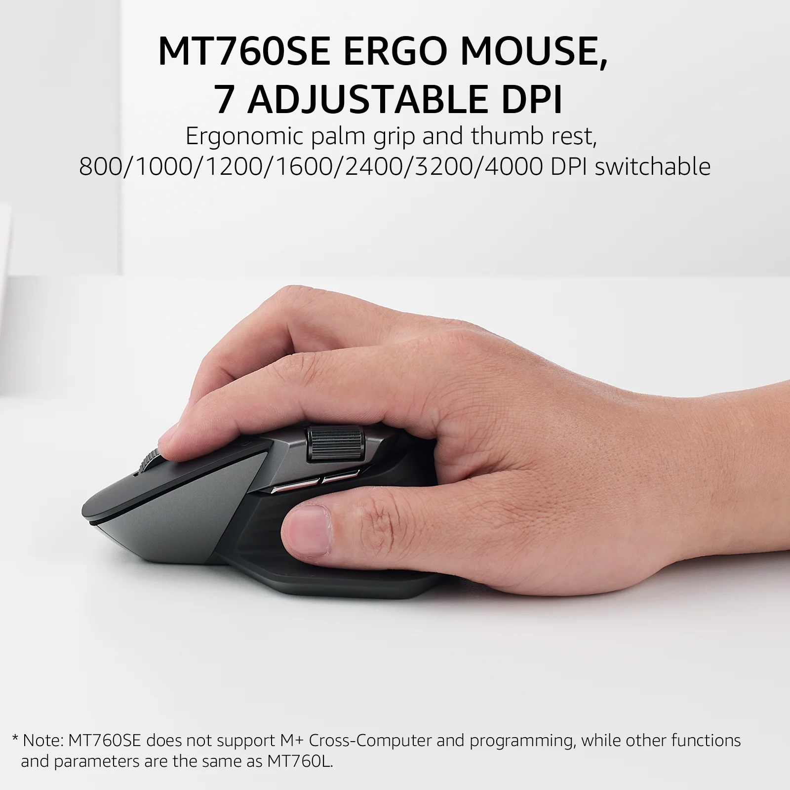 Rapoo 9560M Combo de teclado y ratón inalámbricos E9550L USB-C Teclado ultrafino recargable de 110 teclas y ratón inalámbrico MT760SE - imagen 3