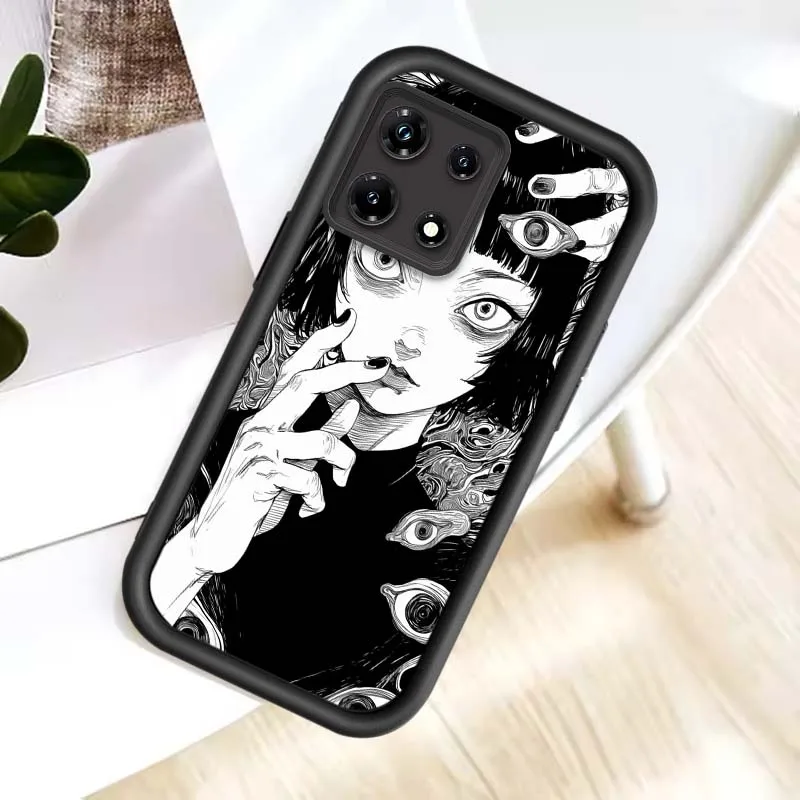 Junji Ito Horror para Infinix Tecno Pova Spark 3 4 5 6 Go 7 7T 10 10C 20 20C 30 30C Pro Plus Neo Eye escalera funda de teléfono - imagen 2