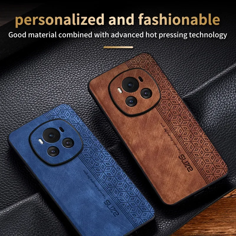 Para Honor Magic 6 Pro Funda de cuero de lujo para teléfono móvil Elite a prueba de golpes para Honor Magic6 Lite funda protectora para teléfono - imagen 4