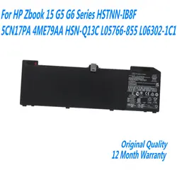 Batería para HP ZBook 15 G5/G6, 15,4 V 90 Wh