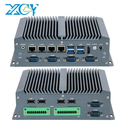 XCY X77 Mini PC industrial sin ventilador con PoE, GPIO y HDMI