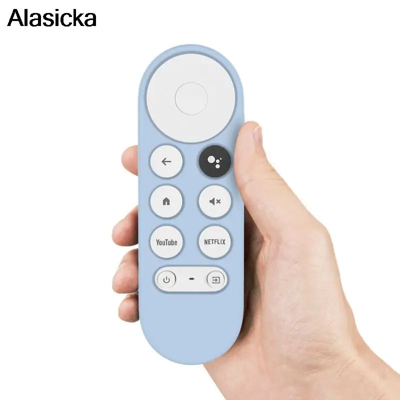 Funda de silicona para Chromecast 2020 para Google TV, mando a distancia por voz, cubierta protectora a prueba de golpes, Control remoto por voz, carcasa antisuciedad - imagen 5