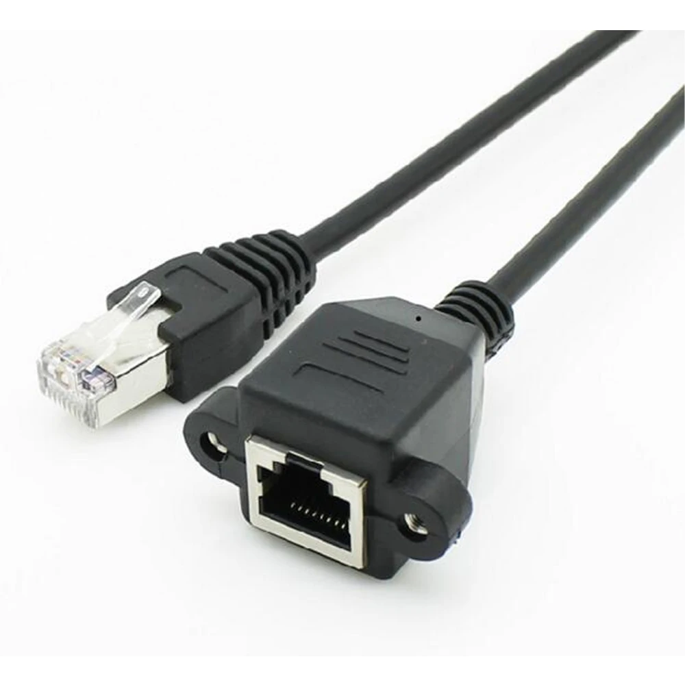 Cat5e RJ45 8P8C macho a hembra Cable de red Ethernet de montaje en Panel UTP FTP STP Cable LAN 3 pies/5 pies/30 cm/60 cm/1m/1,5 m/2m/3m - imagen 4